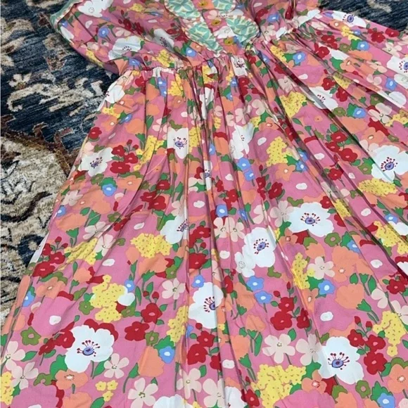 Matilda Jane AD15123 LEAH Colorful Pink Floral Sleeveless Fit & Flare Dress - Picture 3 of 9